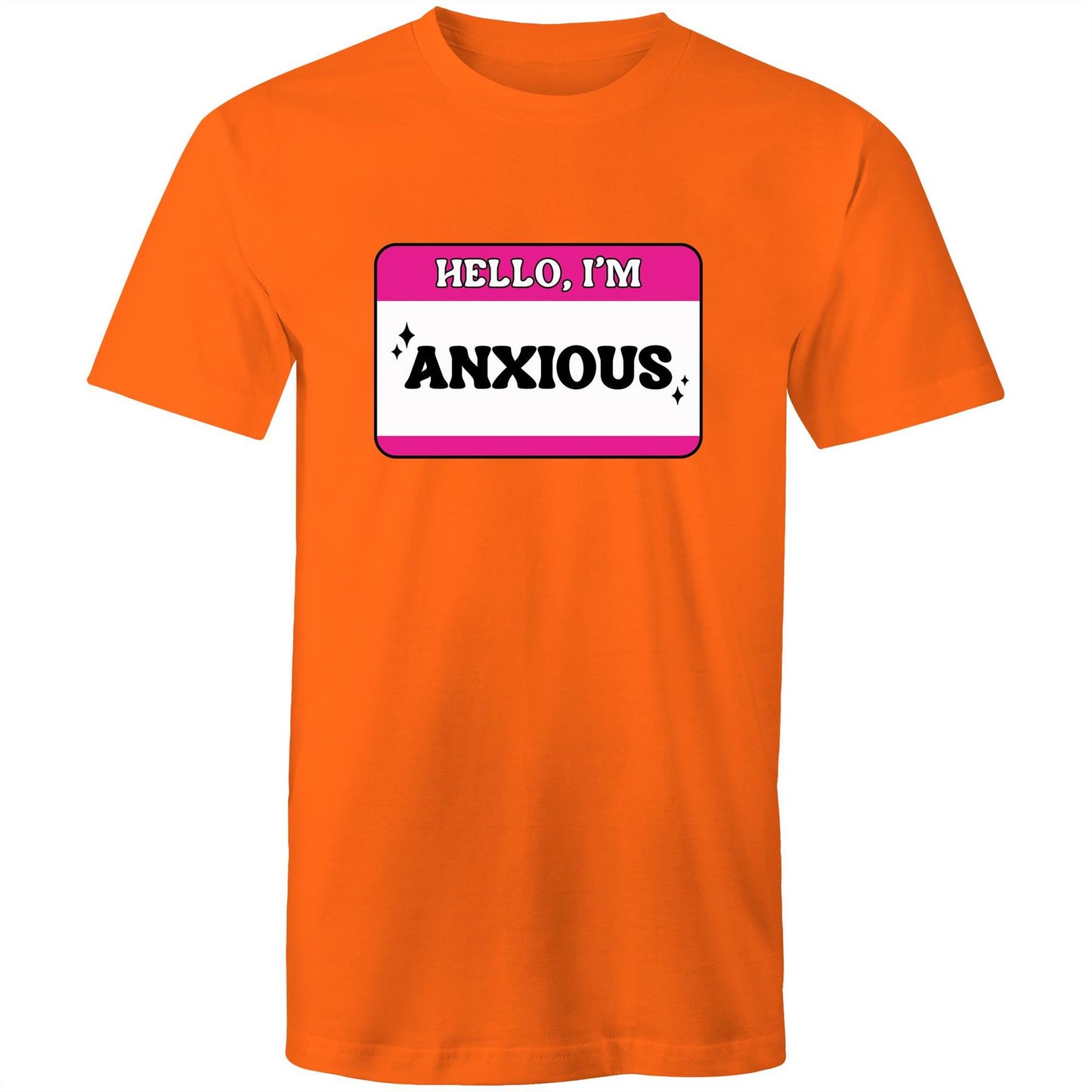 Mens T-Shirt - Hello Im Anxious