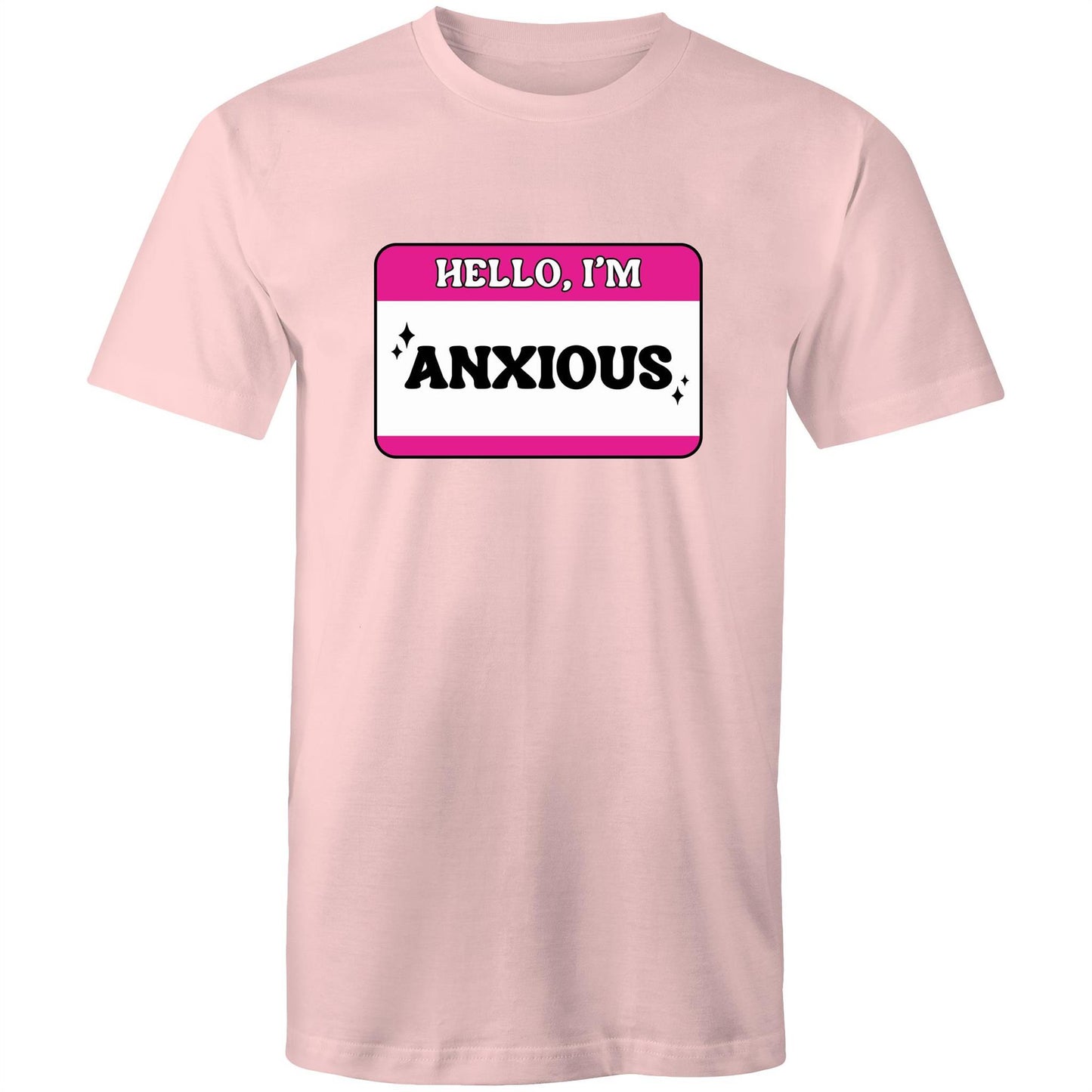 Mens T-Shirt - Hello Im Anxious