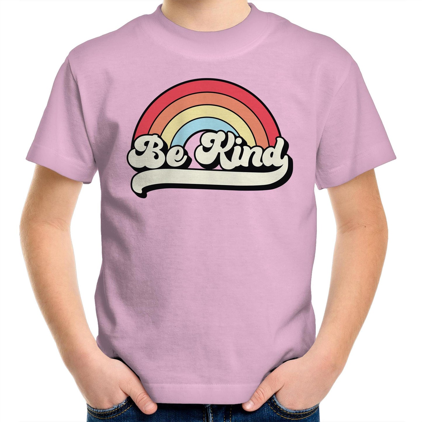 Kids Shirt - Be Kind Rainbow