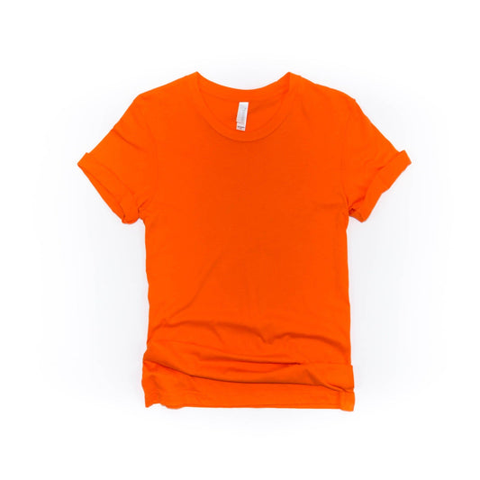 Kids & Adults Tee - Plain Orange Shirt