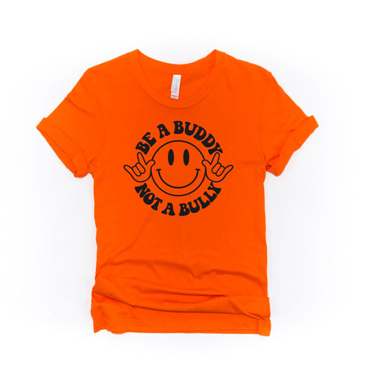 Kids & Adults Tee - Be a Buddy Hands smiley Heart