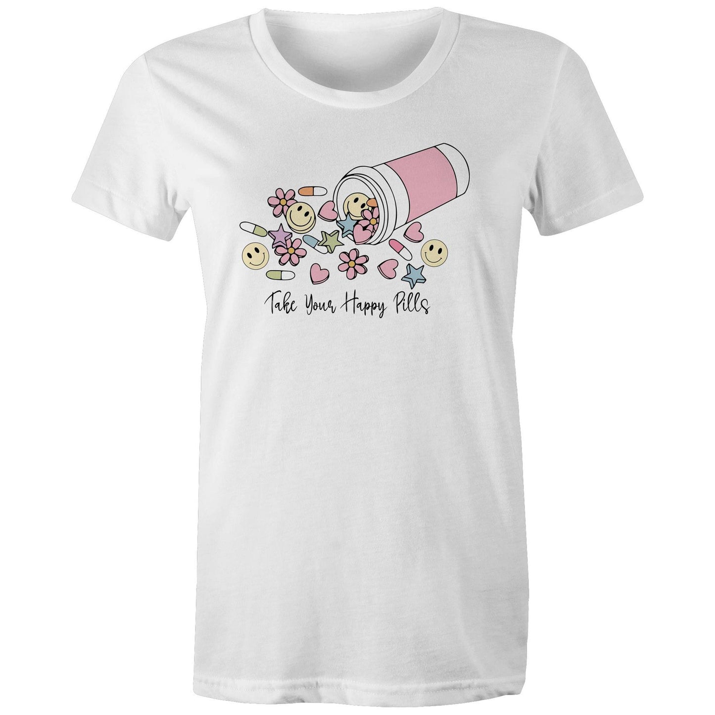 Womens Tee - Take Your Happy Pills